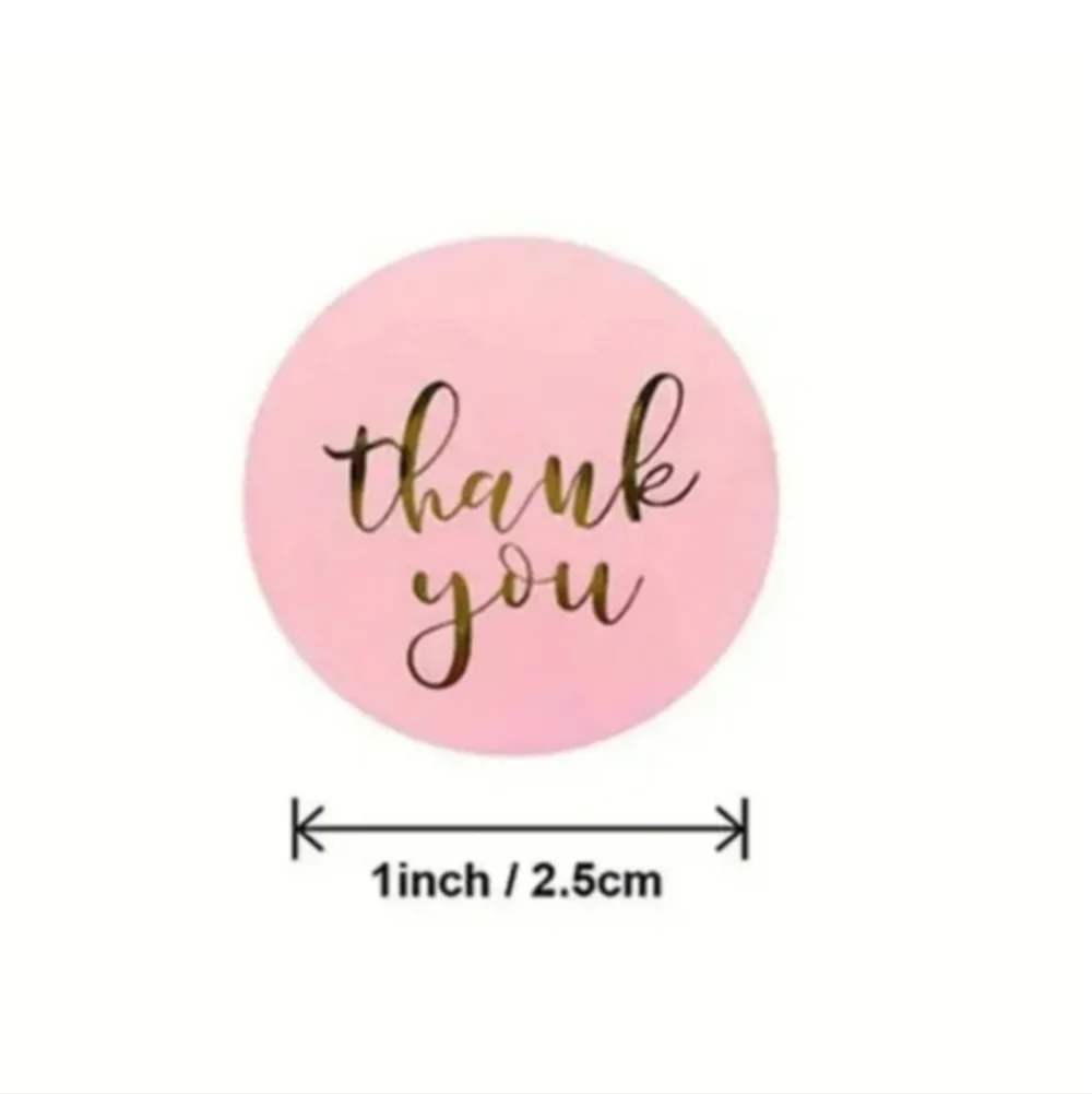 500 Pieces Roll Thank You Sealing Sticker